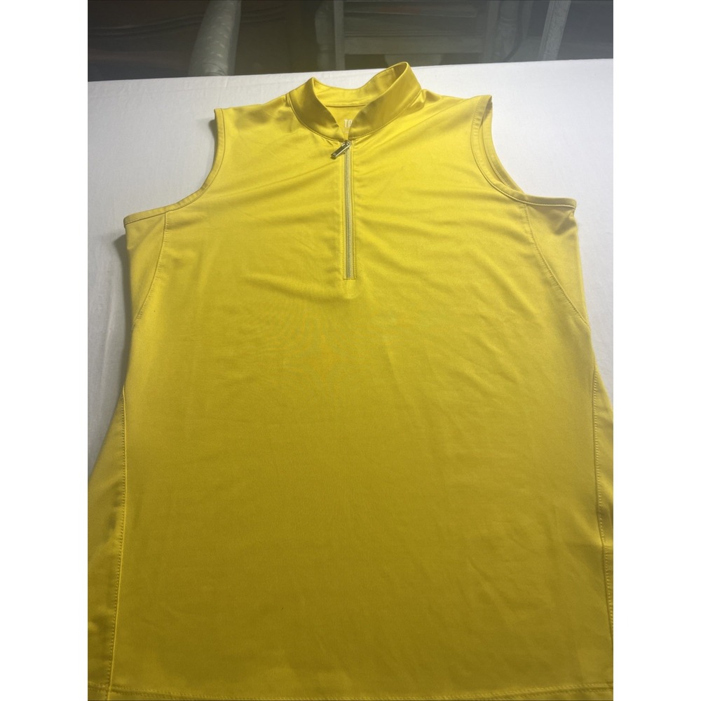 Women's Yellow Tail Polo Three-Quarter Zip Size Small